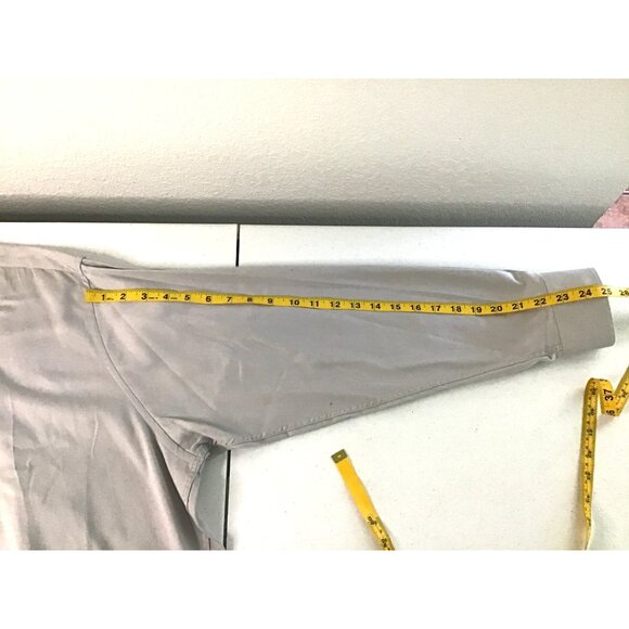 CALVIN KLEIN- MENS GREY BUTTON-DOWN LONG SLEEVE97% COTTON SHIRT SIZE NECK 17 - Picture 5 of 7